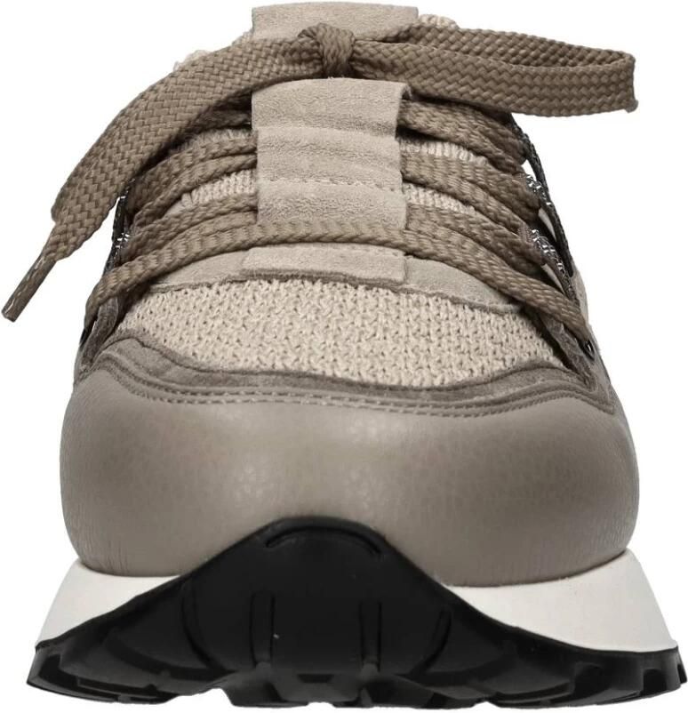 Doucal's Dames leren suède en technische stof sneaker |sand- Beige - Foto 2