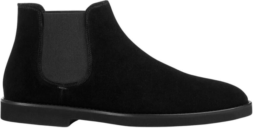 Doucal's Heren suède beatles enkellaars | zwart Black
