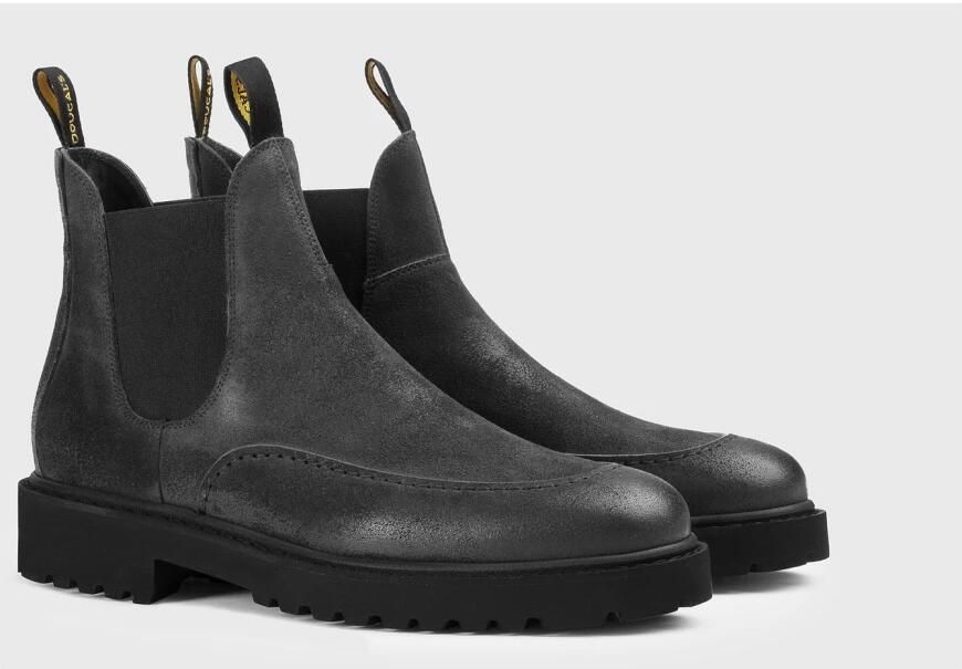 Doucal's Heren suède beatles enkellaars | houtskool grijs Gray - Foto 2