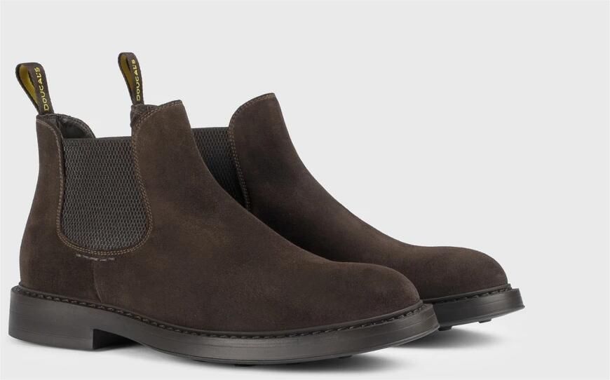 Doucal's Bruine Suède Chelsea Boots voor Mannen Brown Heren