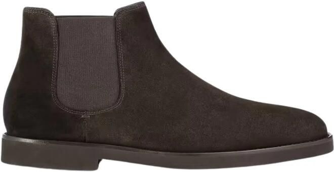 Doucal's Heren suède beatles enkellaars | zwart Black