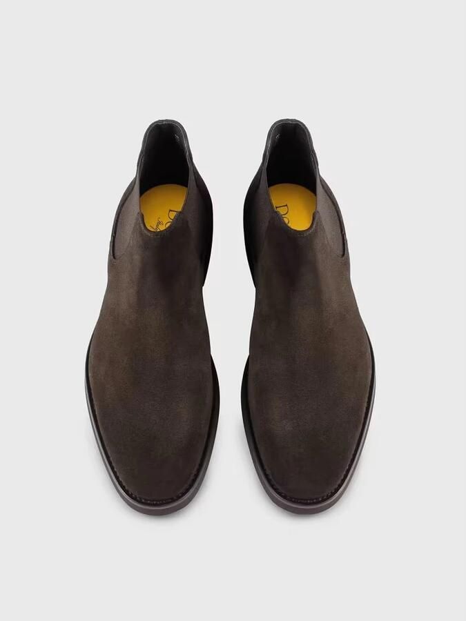 Doucal's Heren suède beatles enkellaars | zwart Black - Foto 3