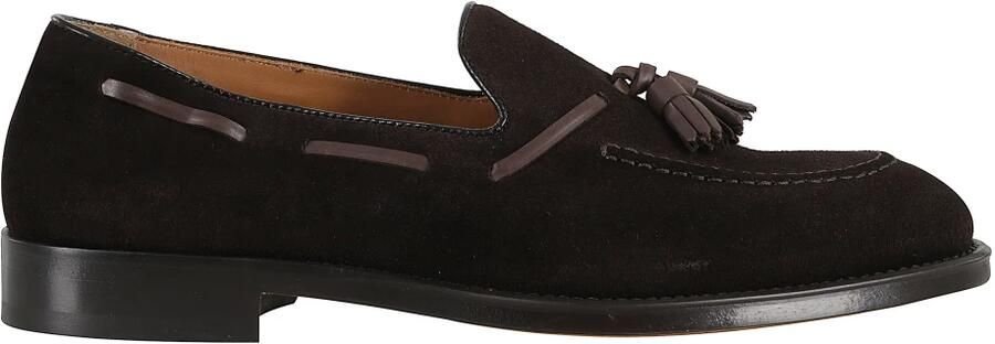 Doucal's Suède Loafer met Kwastjes