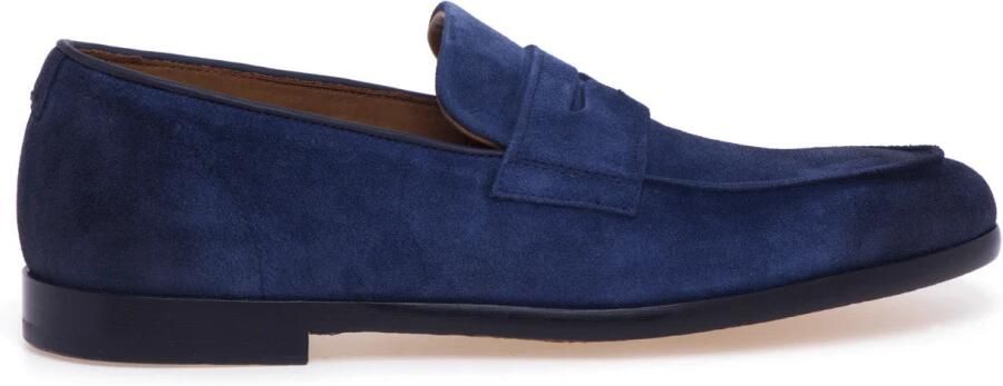 Doucal's Suède mocassin met bit en leren zool