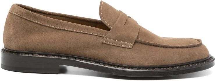 Doucal's Suede Penny Loafer