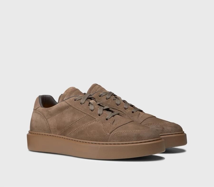 Doucal's Koffiekleurige Suède Sneakers met Memory Foam Binnenzool Brown Heren - Foto 2