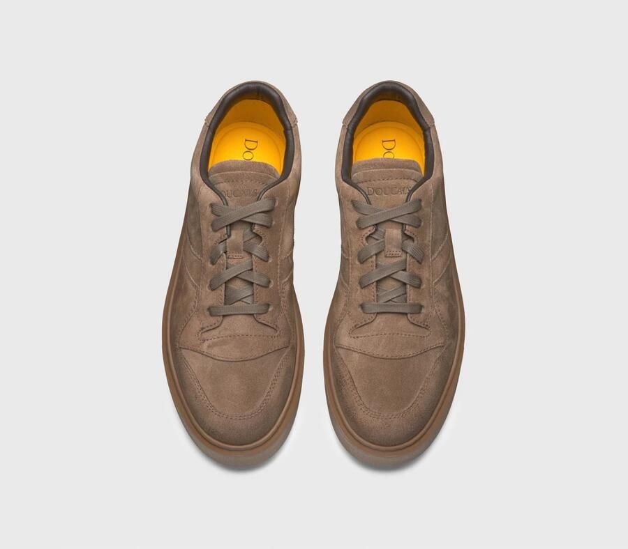 Doucal's Koffiekleurige Suède Sneakers met Memory Foam Binnenzool Brown Heren - Foto 3