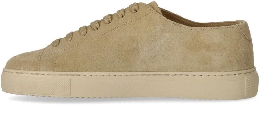 Doucal's Suède sneaker met katoenen veters