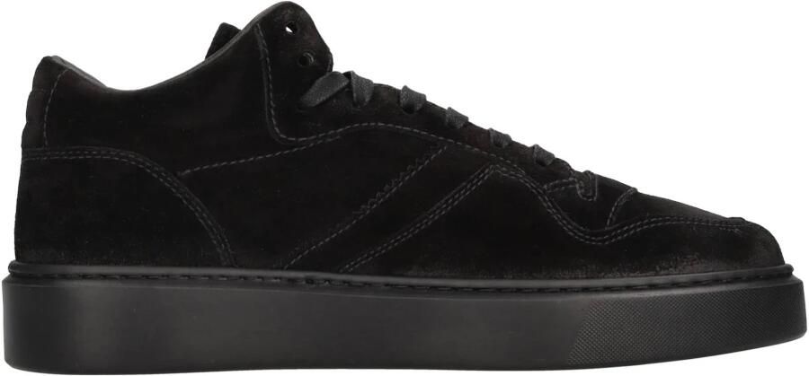Doucal's Heren suède sneaker | zwart Black - Foto 4