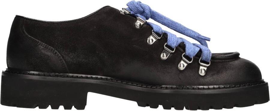 Doucal's Grijze antraciet suède veterschoenen Gray Heren