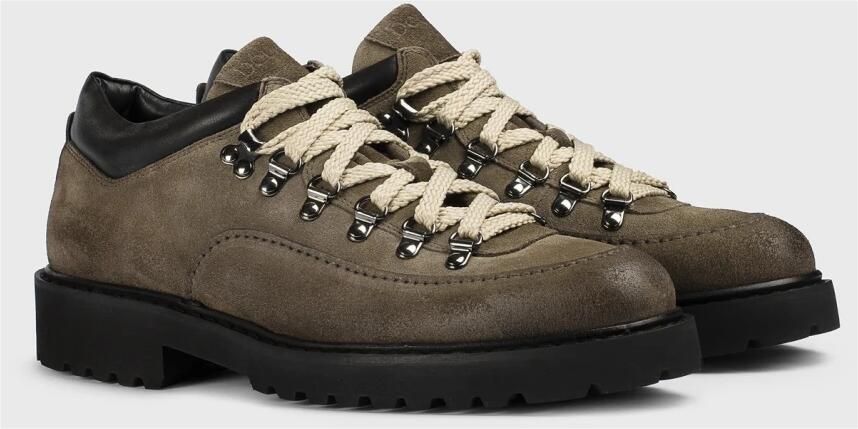 Doucal's Heren suède veterschoen | bruin Brown