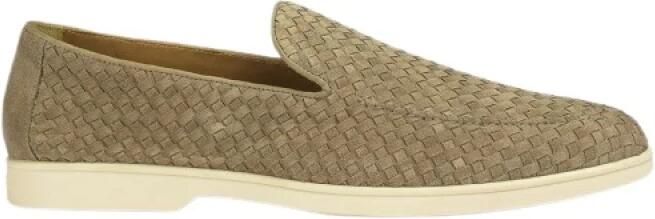 Doucal's Taupe Gevlochten Leren Loafer - Foto 2