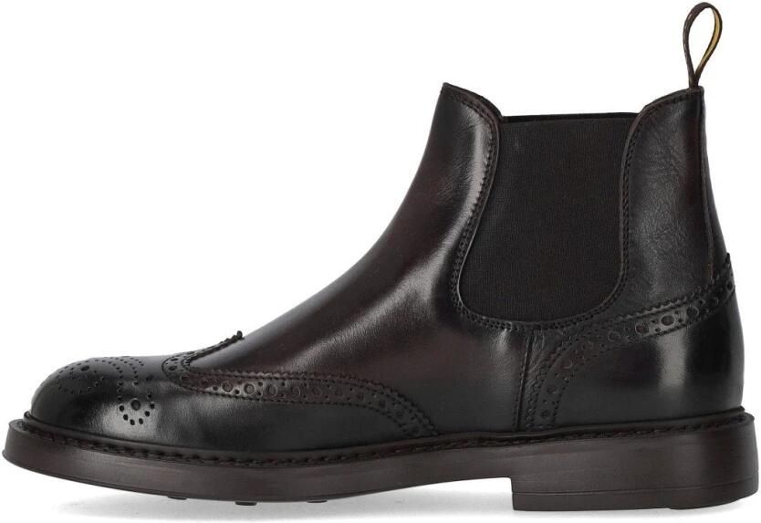 Doucal's Triumph Donkere Chelsea Brogue Enkellaars