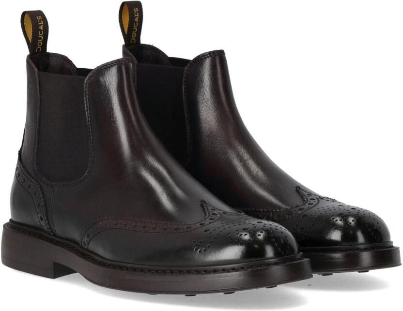 Doucal's Triumph Donkere Chelsea Brogue Enkellaars