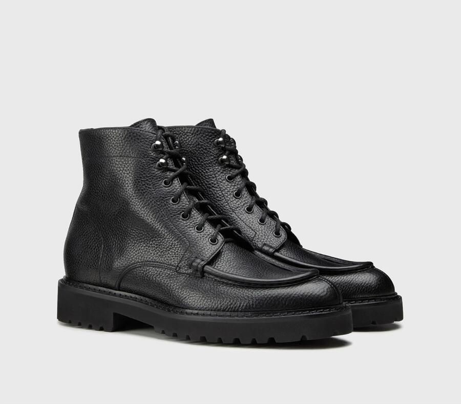 Doucal's Tumbled Leather Combat Boot