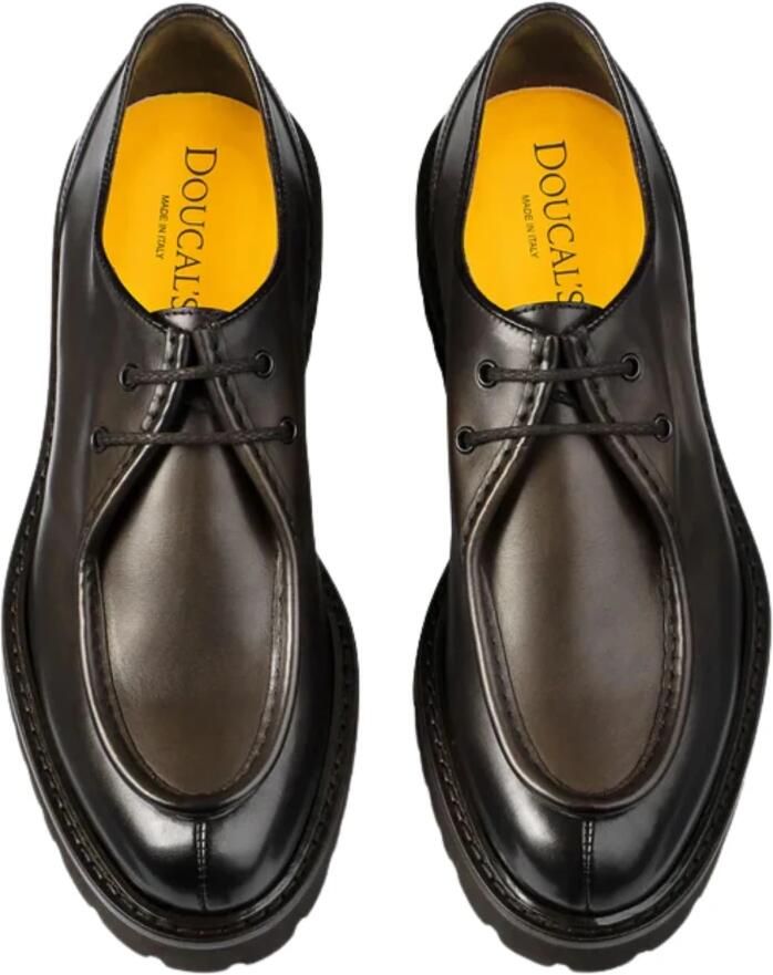 Doucal's Herenschoenen met veters van leer | donkerbruin Brown Heren - Foto 2