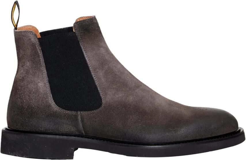 Doucal's Vintage Grijze Suède Beatles Enkellaarzen