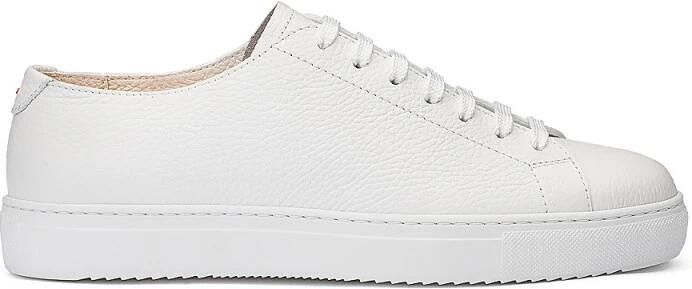 Doucal's Witte Leren Veterschoenen