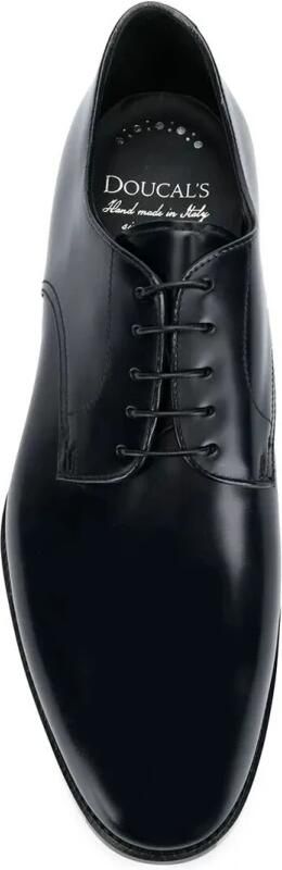 Doucal's Blauwe Derby veterschoenen van geborsteld kalfsleer Blue Heren - Foto 3