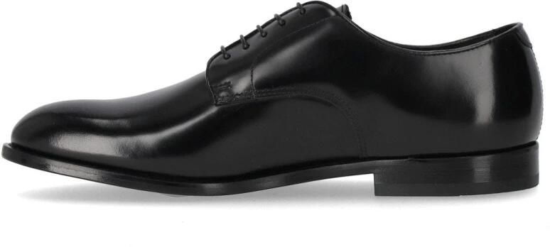 Doucal's Zwart leren Derby Horse Lace Up - Foto 5