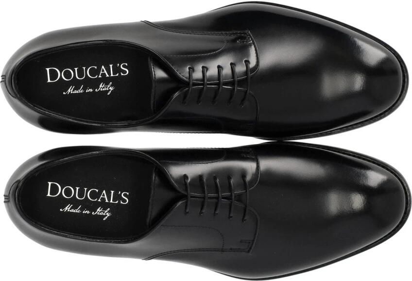 Doucal's Zwart leren Derby Horse Lace Up - Foto 2