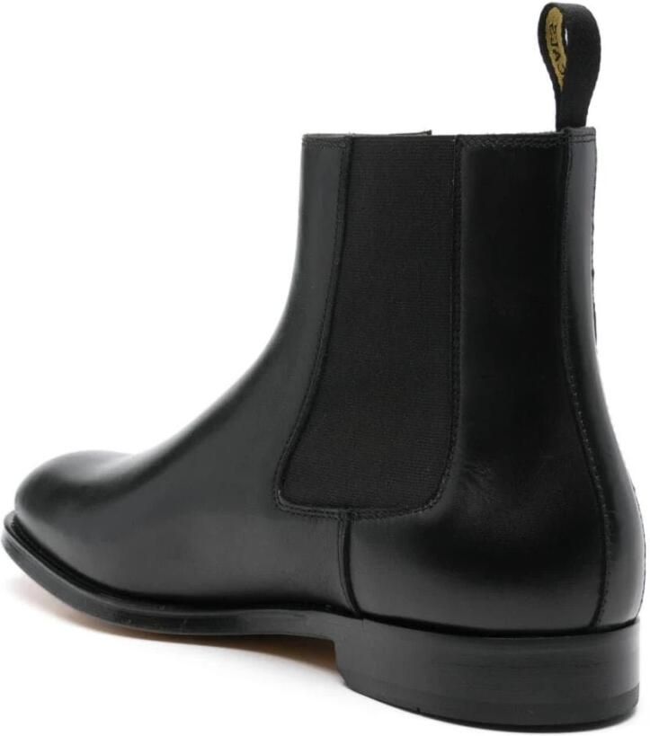Doucal's Zwarte leren Chelsea boots