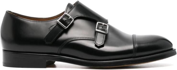 Doucal's Zwarte Leren Monnik Schoenen - Foto 2