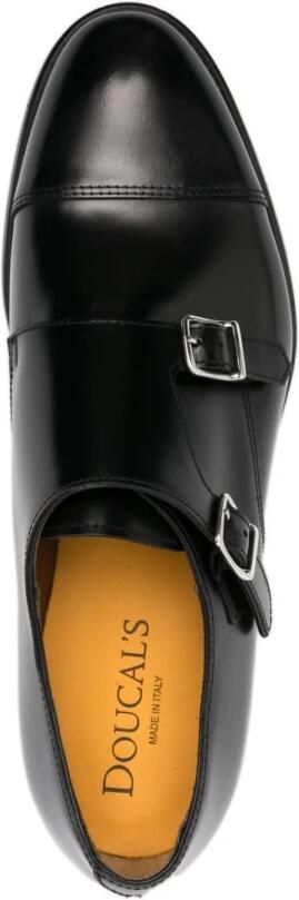 Doucal's Zwarte Leren Monnik Schoenen - Foto 3