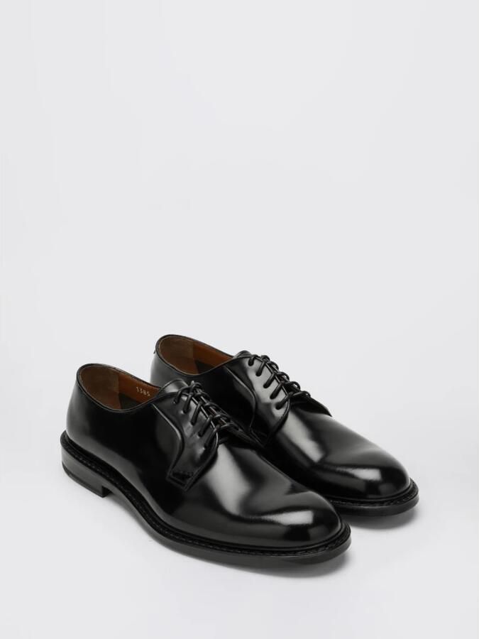 Doucal's Zwarte leren veterschoenen - Foto 2