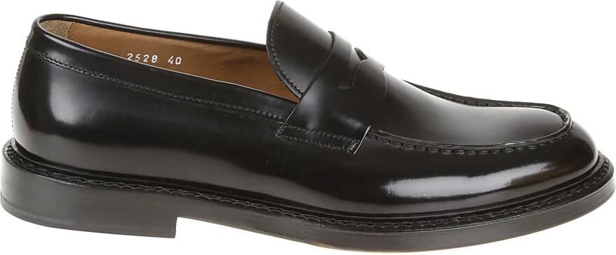 Doucal's Zwarte Penny Loafer Platte Schoenen - Foto 2
