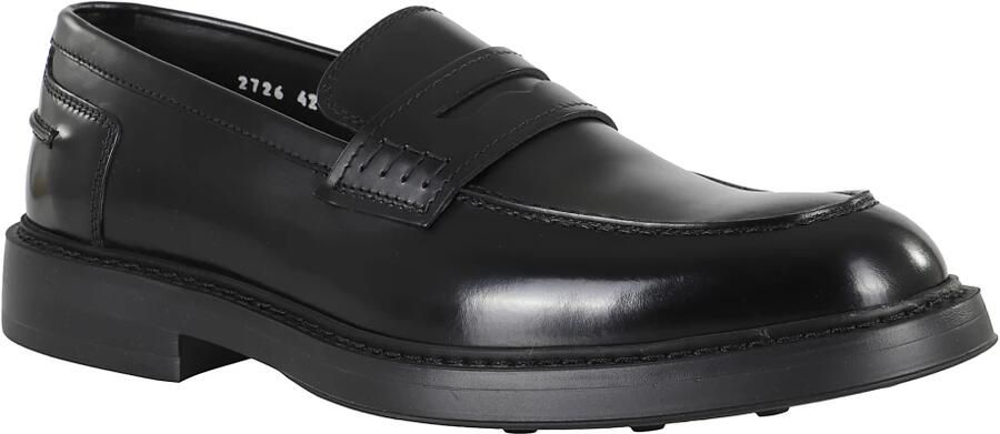 Doucal's Zwarte Penny Mocassin met Ronde Neus - Foto 2
