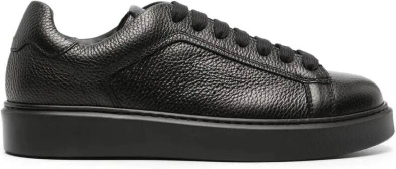 Doucal's Zwarte Sneakers van Kalfsleer - Foto 2