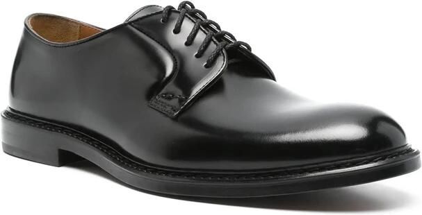 Doucal's Zwarte Veterschoenen van Leer - Foto 2
