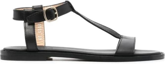 Doucal's Flat Sandals Black Dames