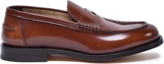 Doucal's Geborstelde Mocassin Leren Schoenen