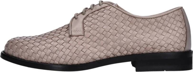 Doucal's Geweven Leren Veterschoenen