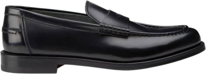 Doucal's Gladleren Penny Loafers Black Heren