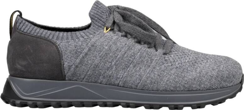 Doucal's Grijze Sneakers Leer en Stof - Foto 2