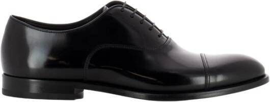 Doucal's Handgemaakte Oxford Old Leren Schoenen Black Heren