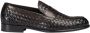 Doucal's Heren geweven leren Penny Loafer - Thumbnail 1