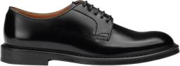 Doucal's Zwarte Leren Veterschoenen Black Heren