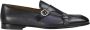 Doucal's Heren leren gesp loafer | donkerblauw - Thumbnail 1