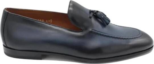 Doucal's Heren Leren Loafer met Kwastjes Blue Heren