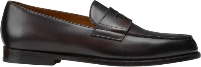 Doucal's Heren leren loafers | donkerbruin Brown Heren