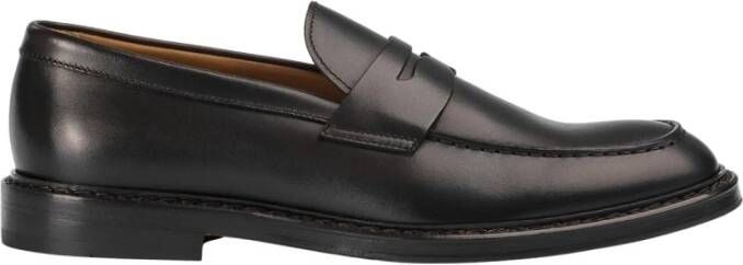 Doucal's Heren leren Penny loafer | donkerbruin Brown Heren