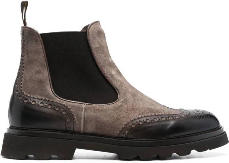 Doucal's Klassieke Chelsea Boots voor Mannen Brown Heren