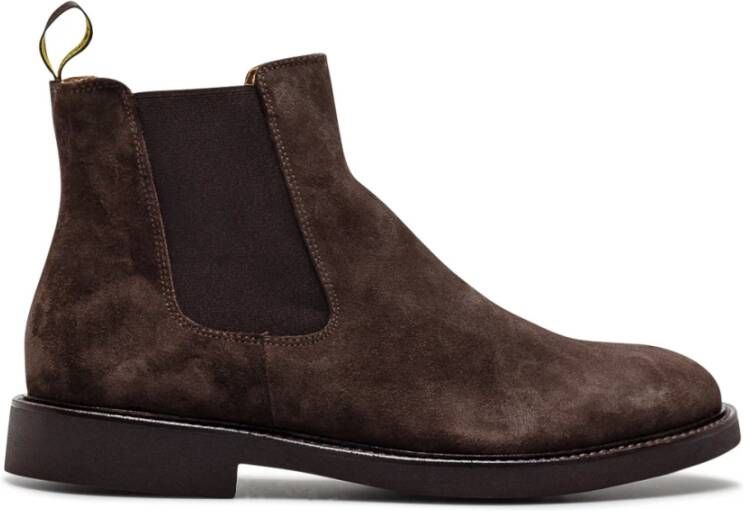 Doucal's Donkerbruine Suede Beatles Enkellaarzen Brown Heren