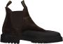 Doucal's Suède Rubber Detail Laars Brown Heren - Thumbnail 1