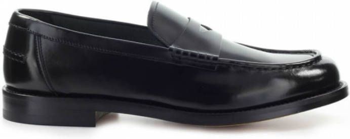 Doucal's Klassieke zwarte penny loafers Black Heren