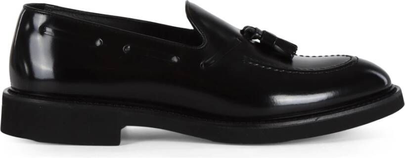 Doucal's Leren Loafers met Kwastjes Black Heren